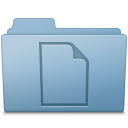 Documents Folder Blue Icon 128x128 png